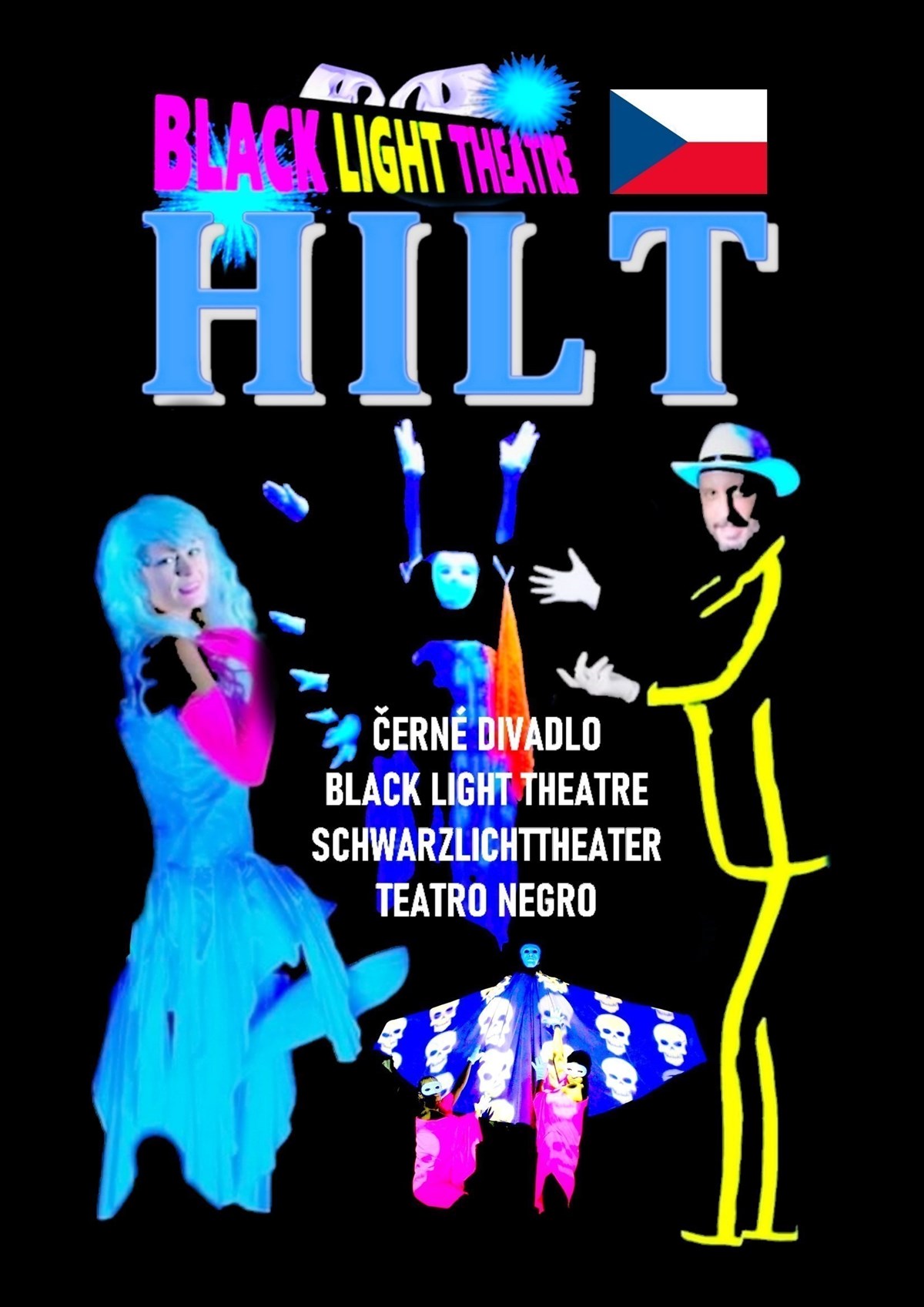 HILT black light theatre poster 2024